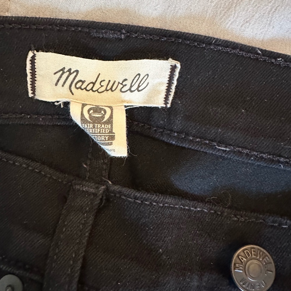 Madewell cali Demi boot black jeans size 28